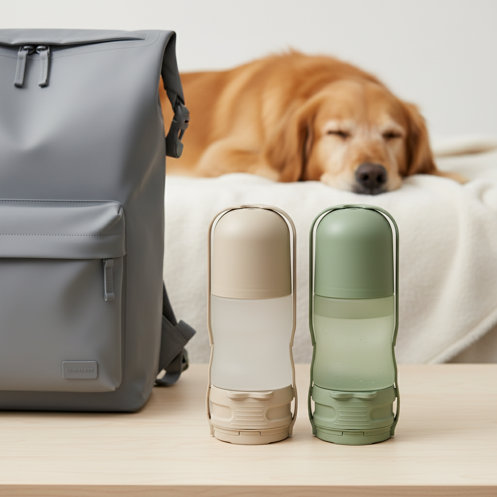 Leak-proof bottle with dry bag